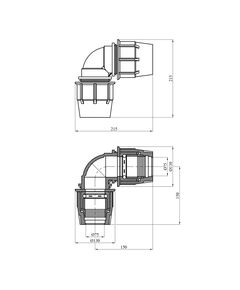 Колено ПЭ SantehPlast 75х75 мм, фото  | SNABZHENIE.com.ua