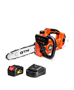 GTM Пила ланцюгова акум. CS18/250BL, 18В, шина 10"/25см, +акум. 4Аг, зарядний пристрій, фото  | SNABZHENIE.com.ua