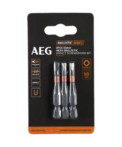 Бита ударная AEG AAK503H4,  HEX4, 50мм (3шт), фото  | SNABZHENIE.com.ua