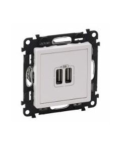 Legrand USB для зарядки двойная Белый, Valena LIFE, фото  | SNABZHENIE.com.ua