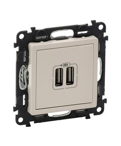 Legrand USB для зарядки двойная Слоновая кость, Valena LIFE, фото  | SNABZHENIE.com.ua