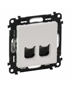 Legrand Розетка подвійна RJ45 кат. 5е UTP Valena LIFE, білий, фото  | SNABZHENIE.com.ua