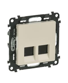 Legrand двойная RJ45 Кат.5е UTP Слоновая кость, Valena LIFE, фото  | SNABZHENIE.com.ua