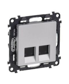 Legrand двойная RJ45 Кат.6 UTP Алюминий, Valena ALLURE, фото  | SNABZHENIE.com.ua