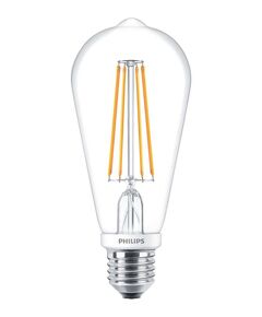 Philips LED Fila Dim E27 7-70W 2700K 230V ST64 CL, фото  | SNABZHENIE.com.ua