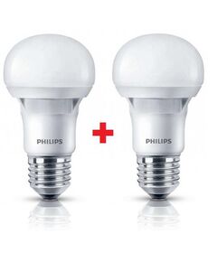 Philips LEDBulb E27 5-40W 230V 3000K A60 Essential (1+1), фото  | SNABZHENIE.com.ua