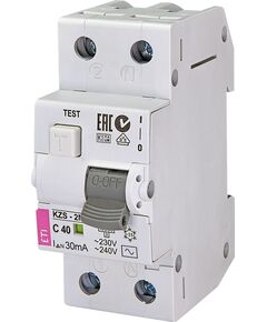 ETI KZS-2M C[40/0,03 тип AC (10kA)], фото  | SNABZHENIE.com.ua
