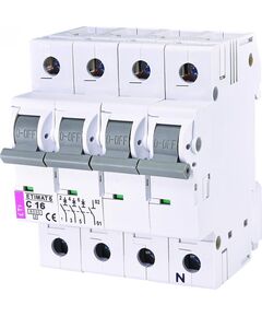 ETI ETIMAT 6 3p+N C 16А (6 kA), фото  | SNABZHENIE.com.ua