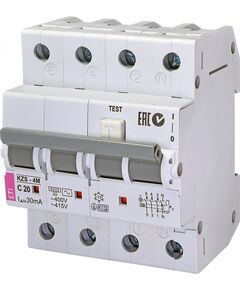ETI KZS-4M 3p+N C 20/0,03 тип AC (6kA), фото  | SNABZHENIE.com.ua