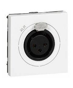 Legrand Розетка аудіо XLR, 3-pin, "мама", 2 модулі, біла, фото  | SNABZHENIE.com.ua
