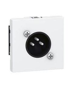 Legrand Розетка аудіо XLR, 3-pin, "тато", 2 модулі, біла, фото  | SNABZHENIE.com.ua