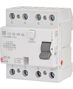 ETI Реле дифференциальное (УЗО)4р EFI-P4 63/0,3 тип AC (10kA), фото  | SNABZHENIE.com.ua