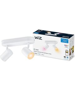 WiZ Світильник точковий накладний розумний IMAGEO Spots, 2х5W, 2200-6500K, RGB, Wi-Fi, білий, фото  | SNABZHENIE.com.ua