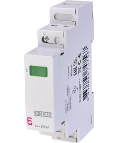 ETI Однофазний індикатор наявності напруги 2471551 ETI SON H-1G (1x зелений LED), фото  | SNABZHENIE.com.ua