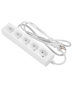 2E Мережевий подовжувач 5XCEE7/17, 2G*1.0мм, 1.5м, white, фото  | SNABZHENIE.com.ua