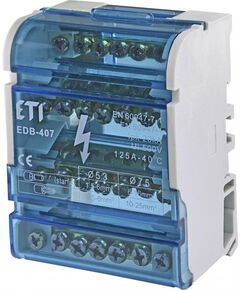 ETI Блок розподільчий EDB-407 4p, 3L+PE/N, 125A, фото  | SNABZHENIE.com.ua