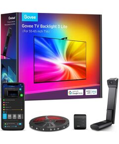 Govee Набір адаптивного підсвічування H6099 Backlight 3 Lite 55-65', RGBIC, WI-FI/Bluetooth, чорний, фото  | SNABZHENIE.com.ua