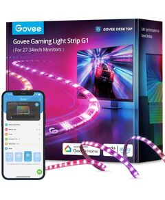 Govee Набір адаптивного підсвічування H6609 Gaming Light Strip G1 27-34', RGBIC, WI-FI/Bluetooth, чорний, фото  | SNABZHENIE.com.ua