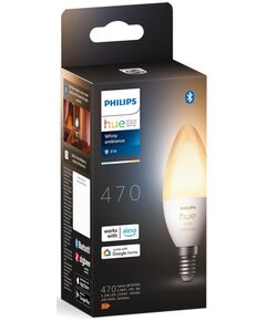 Philips Hue Лампа розумна E14, 5.2W(40Вт), 2200K-6500K, Tunable white, ZigBee, Bluetooth, димування, фото  | SNABZHENIE.com.ua