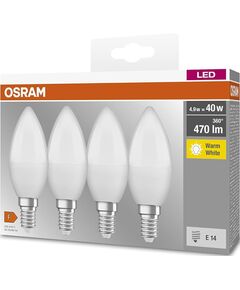 Osram Набір ламп 4шт LED E14 4.9Вт 2700К 470Лм B40, фото  | SNABZHENIE.com.ua