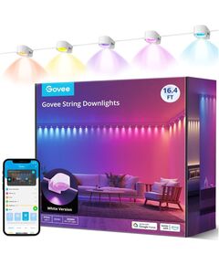 Govee Стрічка світлодіодна розумна H608A String Downlights, 5м, RGBIC, WI-FI/Bluetooth, білий, фото  | SNABZHENIE.com.ua