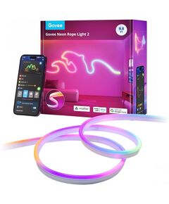 Govee Стрічка світлодіодна розумна H61D3 Neon Rope Light 2, 3м, RGBIC, WI-FI/Bluetooth, білий, фото  | SNABZHENIE.com.ua