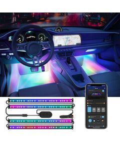 Govee Набір розумного підсвічування для автомобіля H7090 Interior Car Lights, RGBIC, Bluetooth, чорний, фото  | SNABZHENIE.com.ua