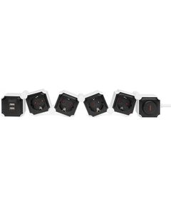 Digitus Блок розеток Flexible, 4xSchuko 16A, 2xUSB 2.4A, вимикач, фото  | SNABZHENIE.com.ua