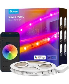 Govee Стрічка світлодіодна розумна H612A Strip Light S With Protective Coating, 5м, RGBICW, WI-FI/Bluetooth, білий, фото  | SNABZHENIE.com.ua