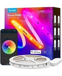 Govee Стрічка світлодіодна розумна H612C Strip Light S With Protective Coating, 10м, RGBICW, WI-FI/Bluetooth, білий, фото  | SNABZHENIE.com.ua