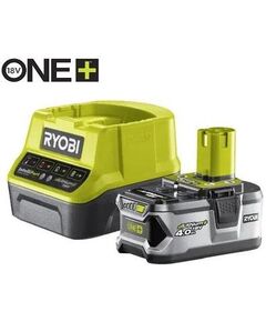Ryobi Набір акумулятора та зарядного пристрою ONE+ RC18120-140G 18В 1х4А·год ЗП 2А, фото  | SNABZHENIE.com.ua
