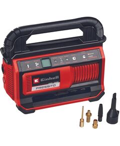 Einhell Компресор автомобільний гібридний PRESSITO 18/25 Hybrid, PXC, 230/18В, 11бар, 25л/хв, вис. і низьк. тиск, можливість всмоктування, шланг 710мм, 2.05кг, (без АКБ и ЗУ), фото  | SNABZHENIE.com.ua