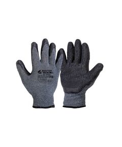 Перчатки хлопковые утепленные MASTERTOOL CRINKLE LATEX COTTON латексное покрытие ладони 10.5" 12 пар, фото  | SNABZHENIE.com.ua