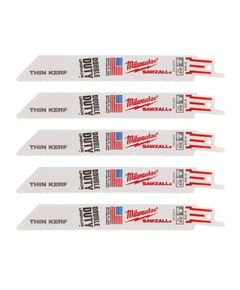 Полотно для сабельных пил THIN KERF MILWAUKEE, 150х1,0мм, (5шт), (металл), фото  | SNABZHENIE.com.ua