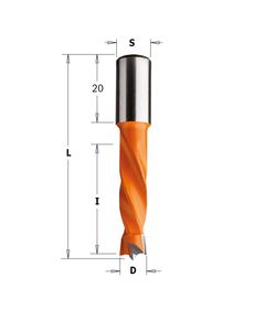 Сверло левое 4 канавки 13x30x57,5 мм, хвостовик 10 мм CMT 308.130.12, фото  | SNABZHENIE.com.ua