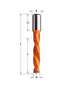 Сверло левое 4,2x43x70 мм с хвостовиком 10 мм CMT для глухих отверстий, фото  | SNABZHENIE.com.ua