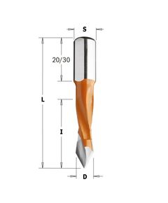 Сверло левое 8x70x115 мм с 4 канавками, хвостовик 10 мм CMT 381.080.12, фото  | SNABZHENIE.com.ua