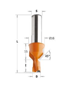 Сверло для глухих отверстий 8x12x57,5 мм с зенкером CMT 376.080.11, фото  | SNABZHENIE.com.ua
