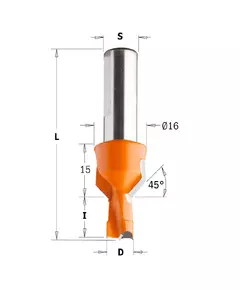 Сверло для глухих отверстий с зенкером 8 x 12 x 70 мм, хвостовик 10 мм CMT (377.080.11), фото  | SNABZHENIE.com.ua
