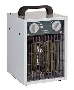 Обігрівач електричний Einhell EH 2000, 2кВт, 20м кв., нагрів. елемент тен, переносний, IP24, сірий, фото  | SNABZHENIE.com.ua