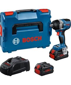 Гайковерт ударний Bosch GDS 18V-750C 18В 2x8А·год до 3000об·хв 270/380/750Нм квадрат 1/2" ЗП GAL1880CV кейс Bluetooth 1.7кг, фото  | SNABZHENIE.com.ua