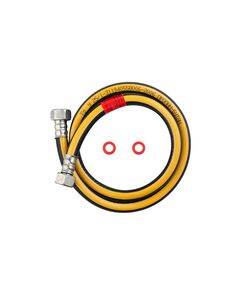 Шланг газовый Nikiforov 1/2" ВВ 80 см резиновый черный с металлическими гайками, фото  | SNABZHENIE.com.ua