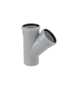 Тройник для внутренней канализации GrandiTherm 110х110/45°, фото  | SNABZHENIE.com.ua