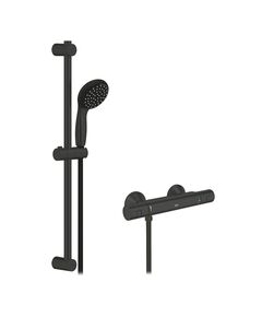 Смеситель термостатический для душа Grohe QuickFix Start Black UA303908T1, фото  | SNABZHENIE.com.ua