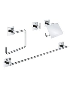 Набор аксессуаров для ванной комнаты Grohe QuickFix Start Cube 3 в 1 41115000, фото  | SNABZHENIE.com.ua