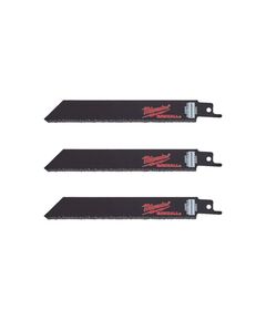 Полотно для сабельных пил Carbide Grit MILWAUKEE, 150мм, (3шт) (чугун, абразивные материалы, фибергл, фото  | SNABZHENIE.com.ua