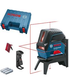 Нівелір лазерний Bosch GCL2-50+RM1+BM3 до 20м, ±0.3мм/м, 4AAx1.5В, IP54, чохол, мішеннь, кейс, 0.6кг, фото  | SNABZHENIE.com.ua