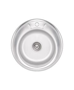 Кухонная мойка Brinex 490-A 0,6 мм Satin (BRIN490SAT06), фото  | SNABZHENIE.com.ua
