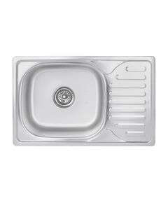Кухонная мойка Brinex 6642 0,8 мм Satin (BRIN6642SAT08), фото  | SNABZHENIE.com.ua