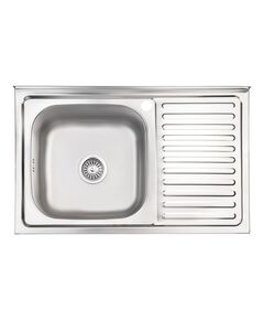 Кухонная мойка Brinex 5080-L 0,8 мм Satin (BRIN5080LSAT06), фото  | SNABZHENIE.com.ua